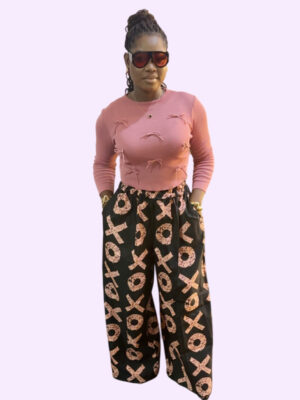 Adire palazzo pants
