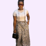Black and white chic ankara pants