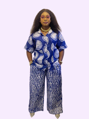 Bubu double prints top and pants